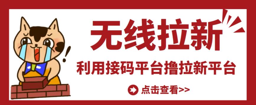 最新接码无限拉新项目，利用接码平台赚拉新平台差价，轻松日赚500+￼-纵横项目网