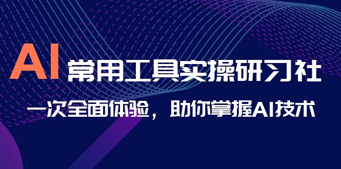 AI-常用工具实操研习社，一次全面体验，助你掌握AI技术-纵横项目网