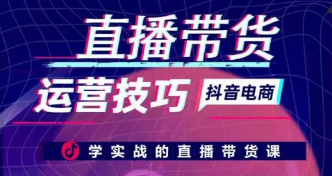 直播带货运营技巧，学实战的直播带货课-纵横项目网
