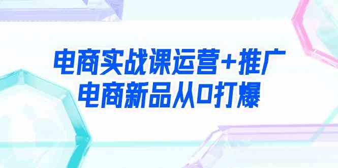 （9313期）电商实战课运营+推广，电商新品从0打爆（99节视频课）-纵横项目网