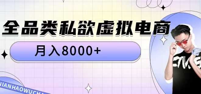 全品类私欲虚拟电商，月入8000+【揭秘】-纵横项目网
