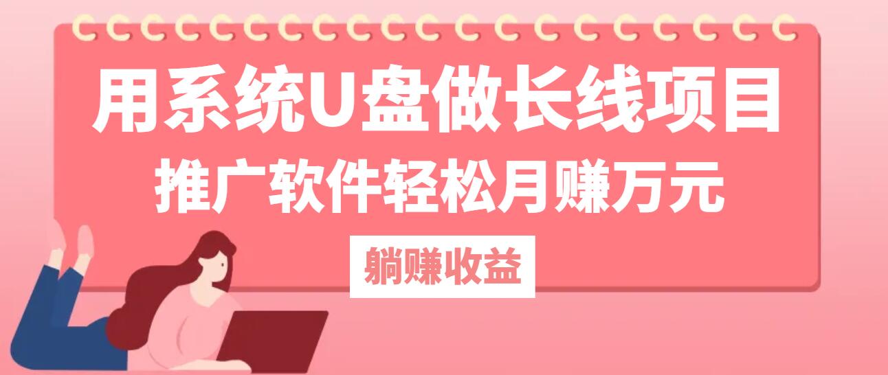 用系统U盘做长线项目，推广软件轻松月赚万元(附制作教程+软件-纵横项目网