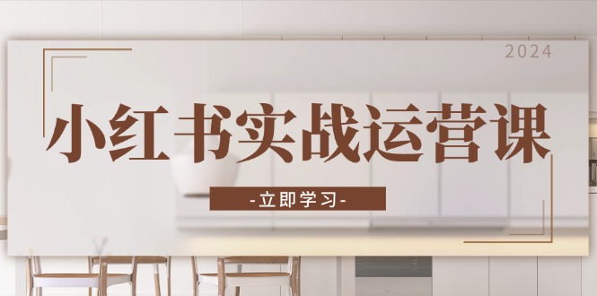 小红书实战运营课：从开通店铺到直播话术，打造爆款笔记与高效直播-纵横项目网