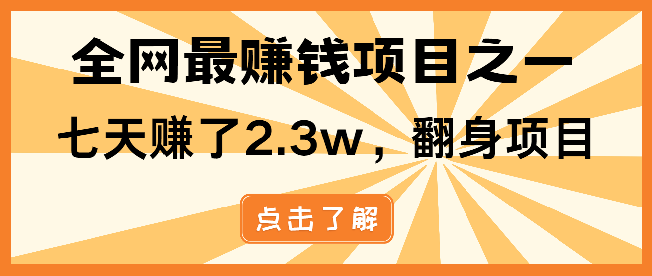 小白必学项目，纯手机简单操作收益非常高!年前翻身！-纵横项目网