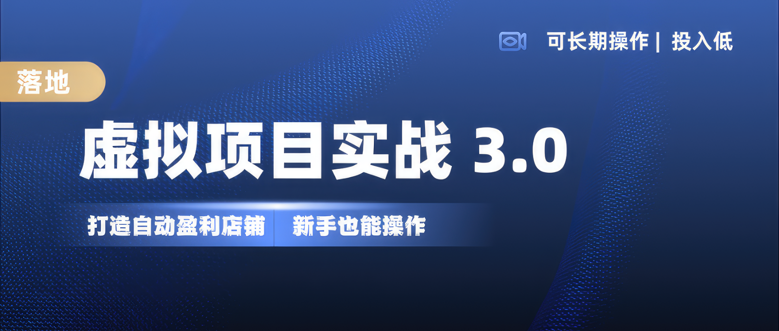 虚拟项目实操落地 3.0,新手轻松上手，单品月入1W+-纵横项目网