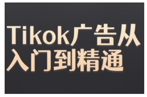 Tiktok Ads实操教程，Tiktok广告从入门到精通-纵横项目网
