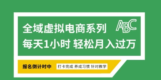 全域虚拟电商变现系列，通过平台出售虚拟电商产品从而获利-纵横项目网