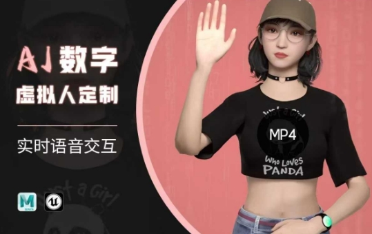 Ai数字人虚拟(智能体)实时语音交互特训营，​自行定制超写实角色AI数字人交互技术-纵横项目网