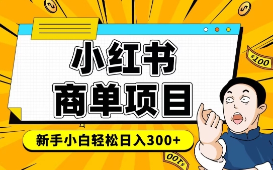 小红书千粉商单，稳定快速变现项目，实现月入6-8k并不是很难-纵横项目网