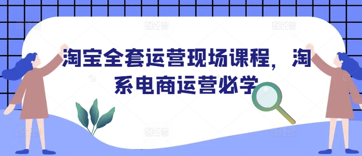 淘宝全套运营现场课程，淘系电商运营必学-纵横项目网