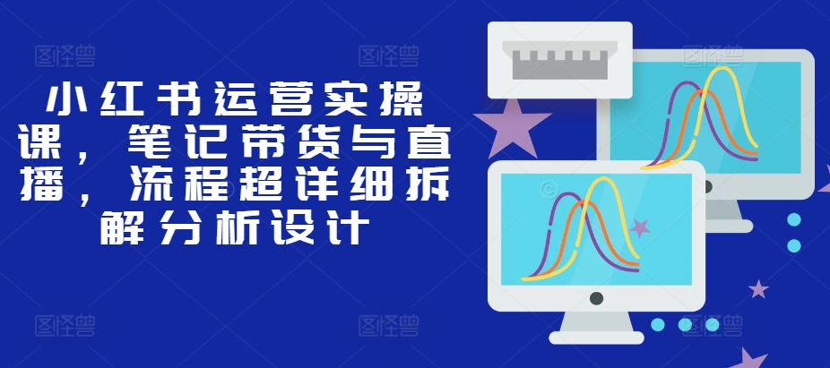 小红书运营实操课，笔记带货与直播，流程超详细拆解分析设计-纵横项目网