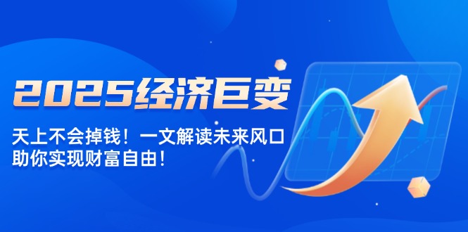 2025经济巨变，天上不会掉钱！一文解读未来风口，助你实现财富自由！-纵横项目网