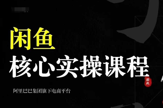 2024闲鱼核心实操课程，从养号、选品、发布、销售，教你做一个出单的闲鱼号-纵横项目网